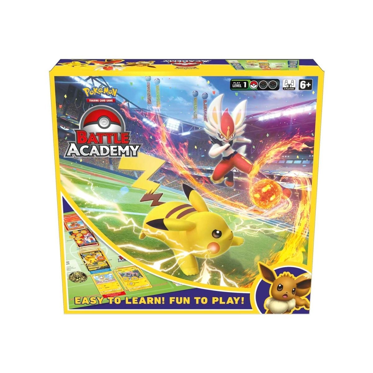 P7616_290-80906_01-1.jpg Pokémon Trading Card Game Battle Academy (Cinderace V, Pikachu V & Eevee V) - Image 1