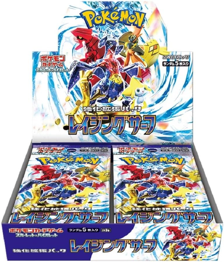 sv3a-bb.jpg SV3a Raging Surf booster box Japanese Pokemon Card - Image 1